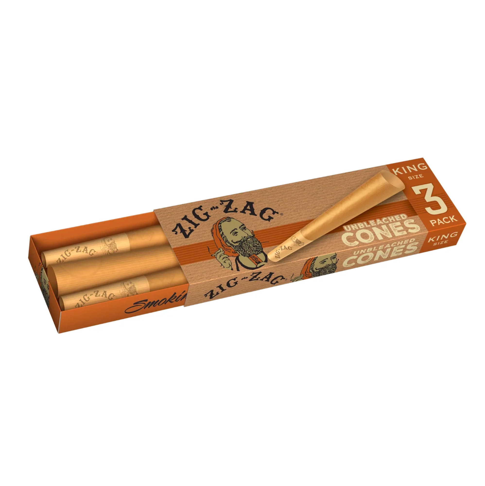 Photograph of product: LB | Zig Zag Unbleached King Cones