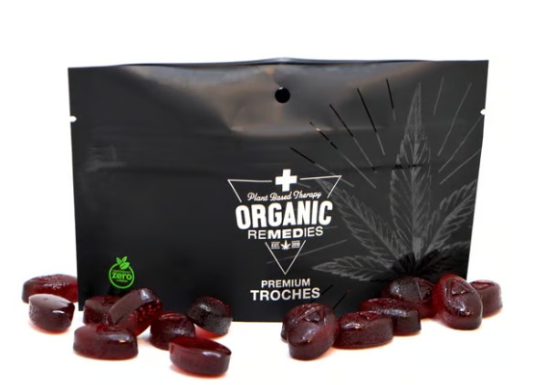 Photograph of product: Black Cherry Live Resin Troches | 100mg/15pk (1500mg)