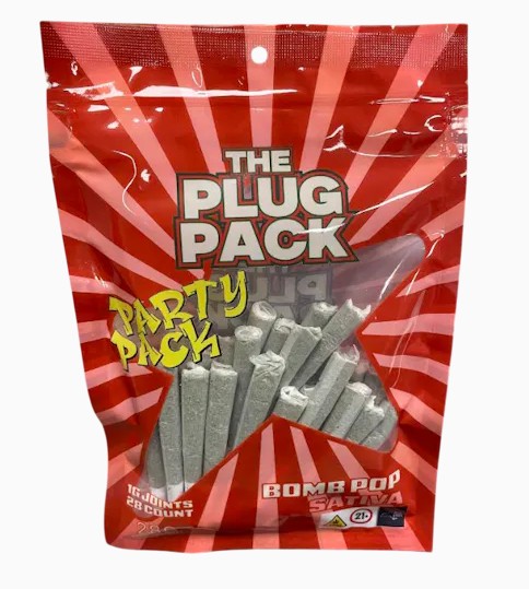 Photograph of product: The Plug Pack | Party Pack | Bomb Pop | 28pk | Pre-rolls
