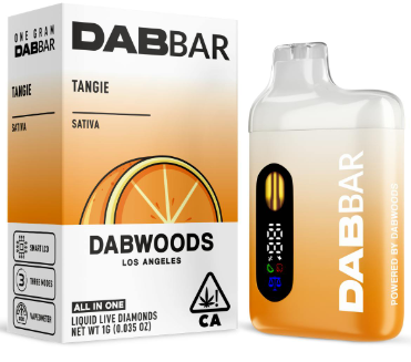 Photograph of product: Dabwoods | Tangie Dab Bar 2.0 Liquid Live Diamonds All-In-One | 1g