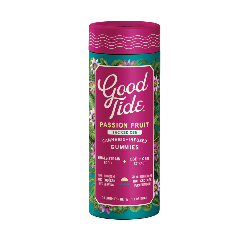 Photograph of product: Good Tide by Wyld 200mg au chocolat Rosin Gummies Passion Fruit