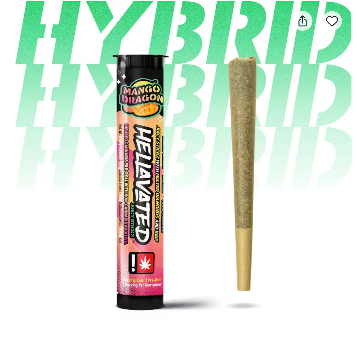 Photograph of product: Infused | Mango Dragon | 0.75g