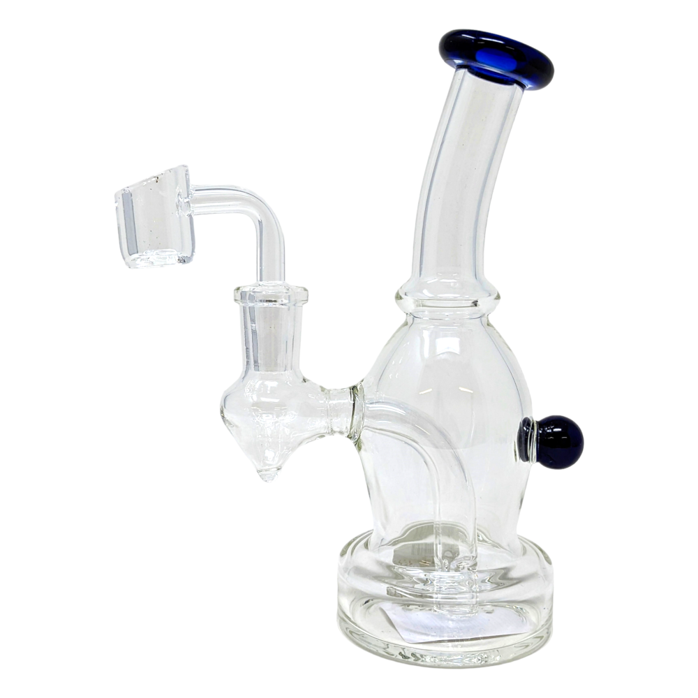 Photograph of product: Dab Rig - 6.5" Dab Rig Small Cylinder With Multi Colors Accent