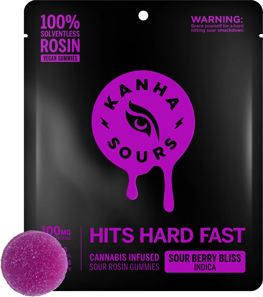 Photograph of product: Live Rosin Gummies | KANHA | Sour Berry Bliss [10pk]
