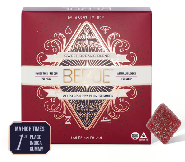 Photograph of product: Beboe | Sweet Dreams - Plum Berry 5:1 TH-oui:CBN | 20pk
