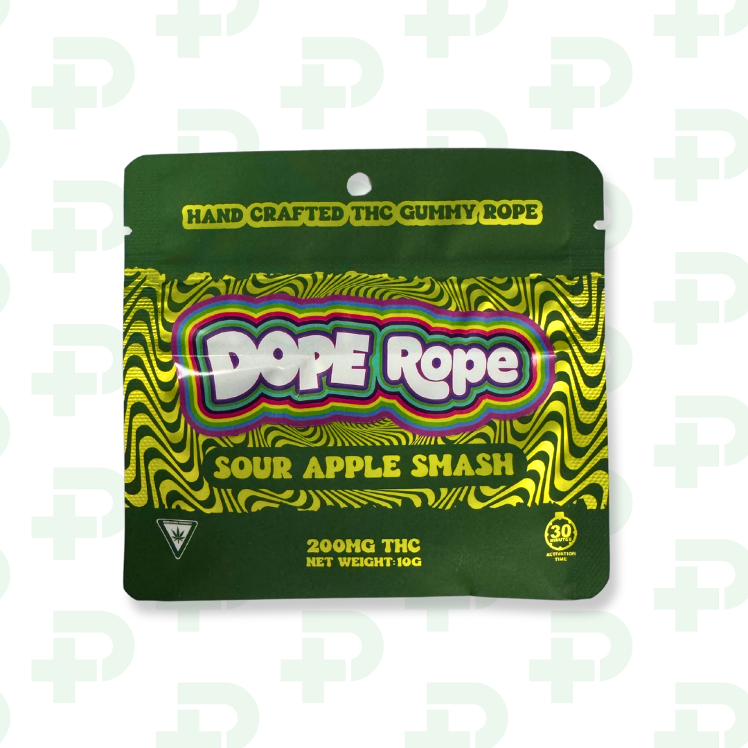 Photograph of product: Dope Rope 200mg - Sour Apple Smash