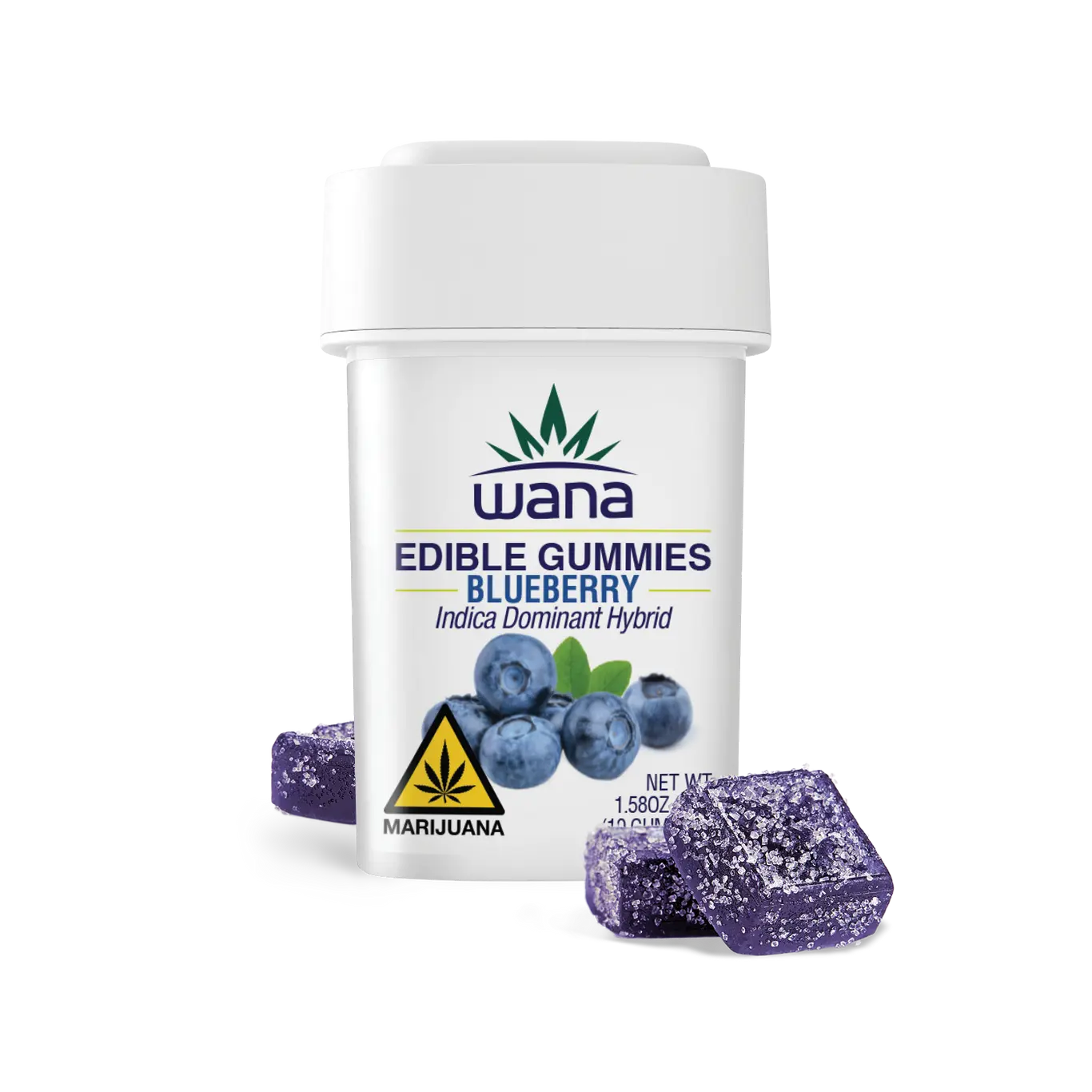Photograph of product: (WANA) Blueberry Gummies