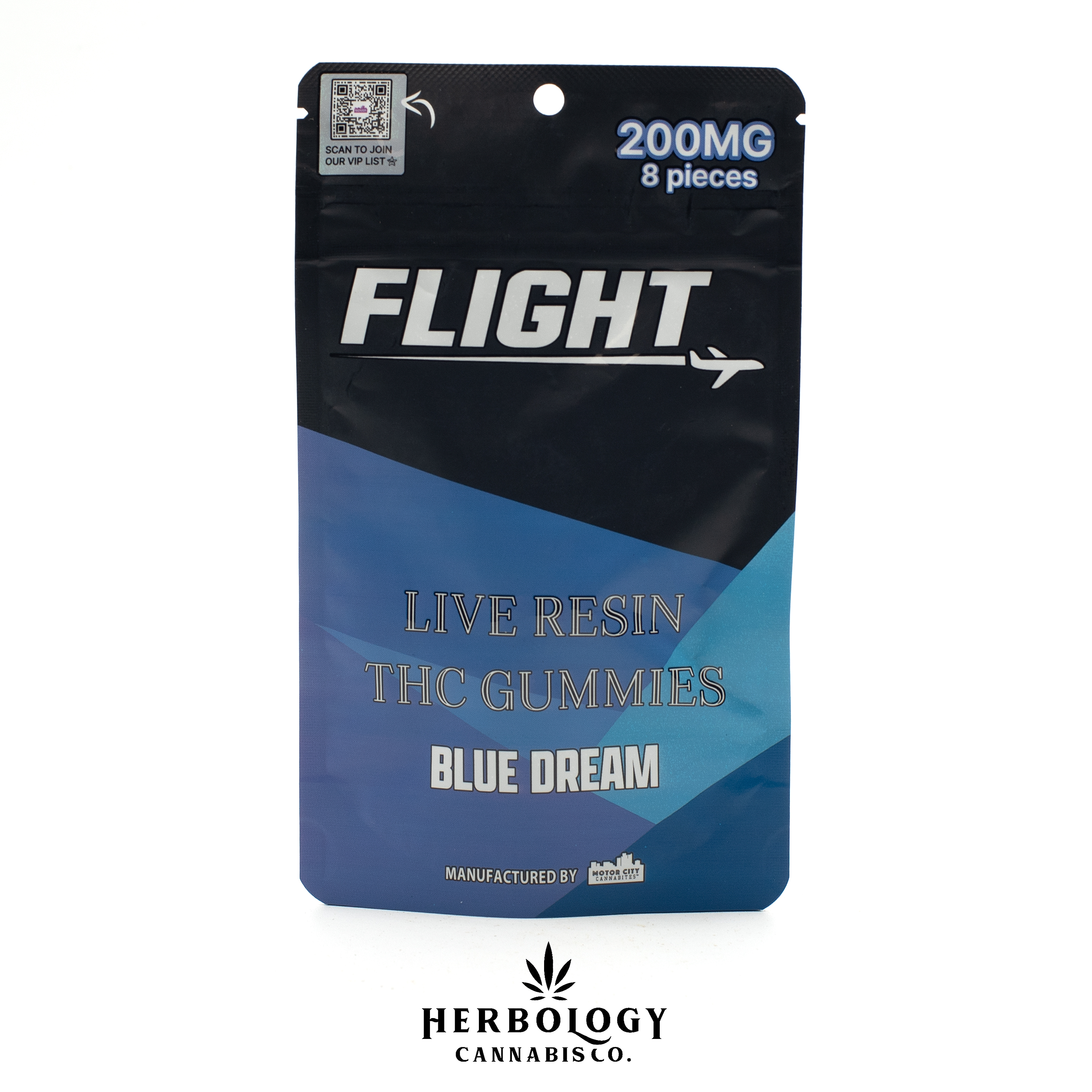 Photograph of product: Flight | Live Resin Gummy | Blue Dream | 200mg