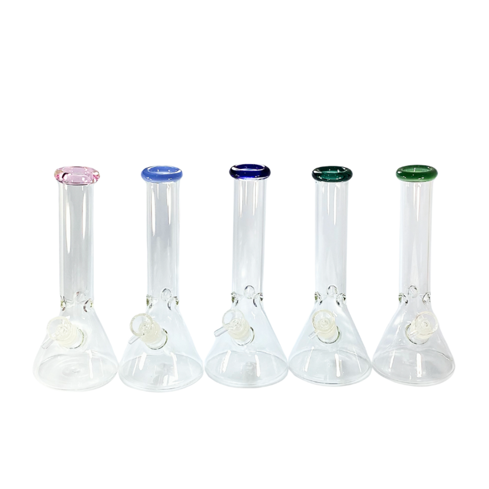 Photograph of product: 10" Color Rim Beaker Water Pipe | Assorted Colors