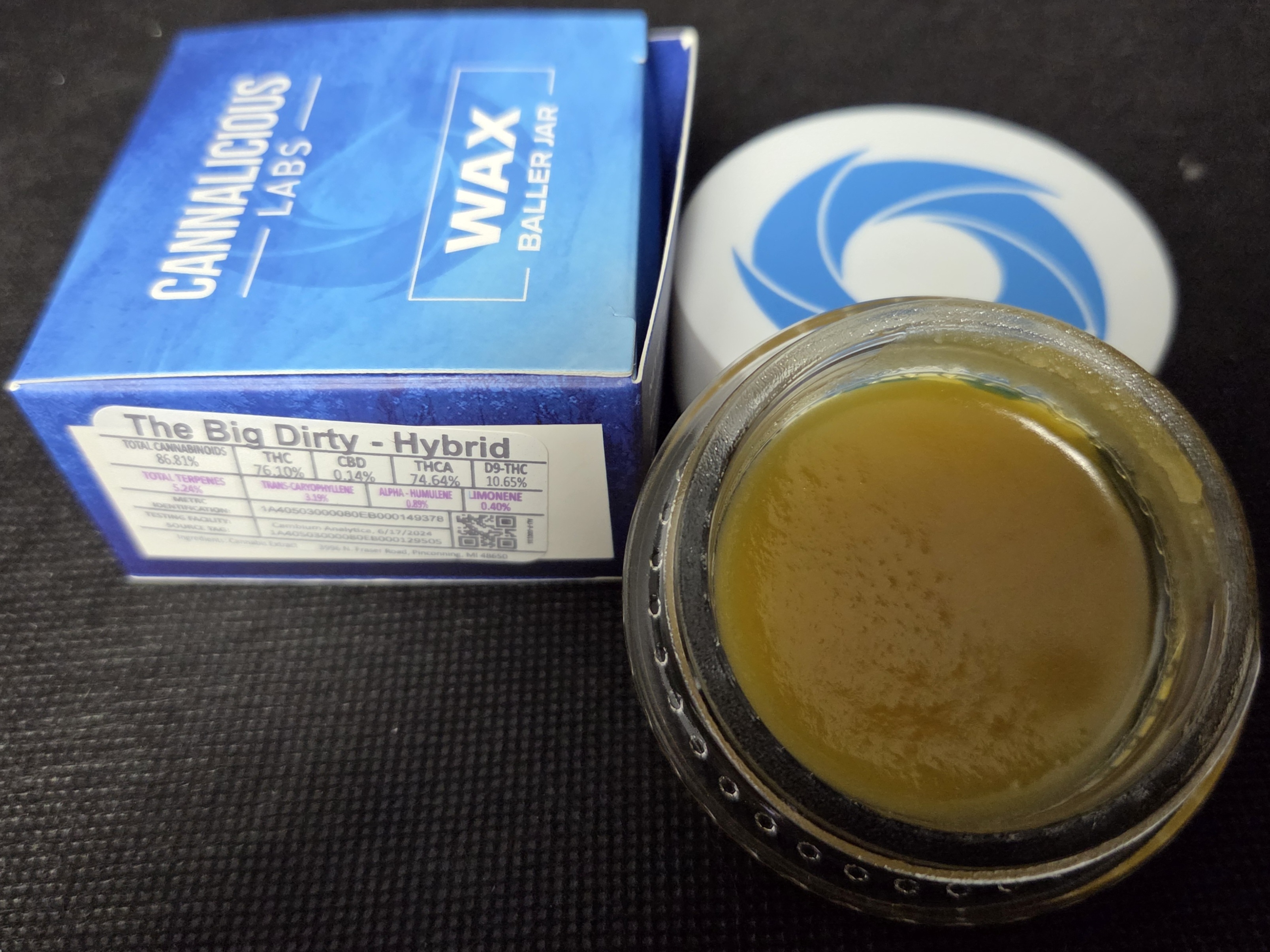 Photograph of product: Cannalicious - The Big Dirty (H) - Baller Jar