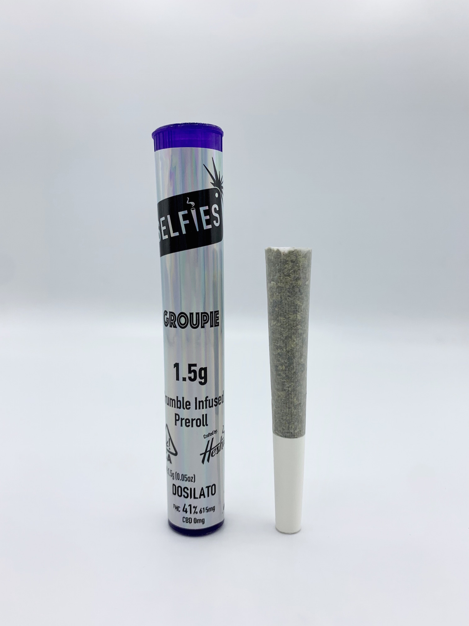 Photograph of product: SELFIES | Wedding Cake | Groupie Preroll | 1.5G