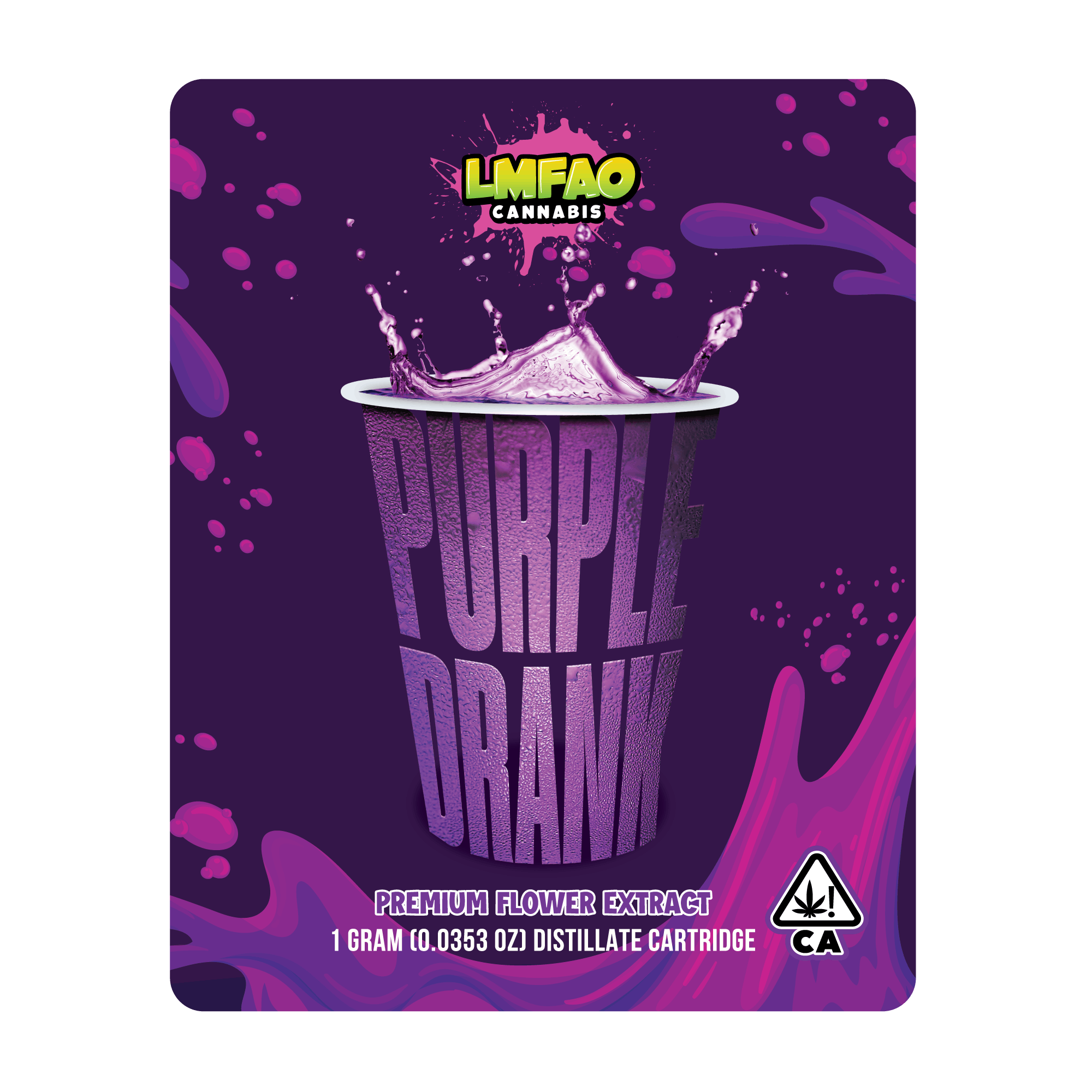 Photograph of product: PURPLE DRANK 1G CARTRIDGE