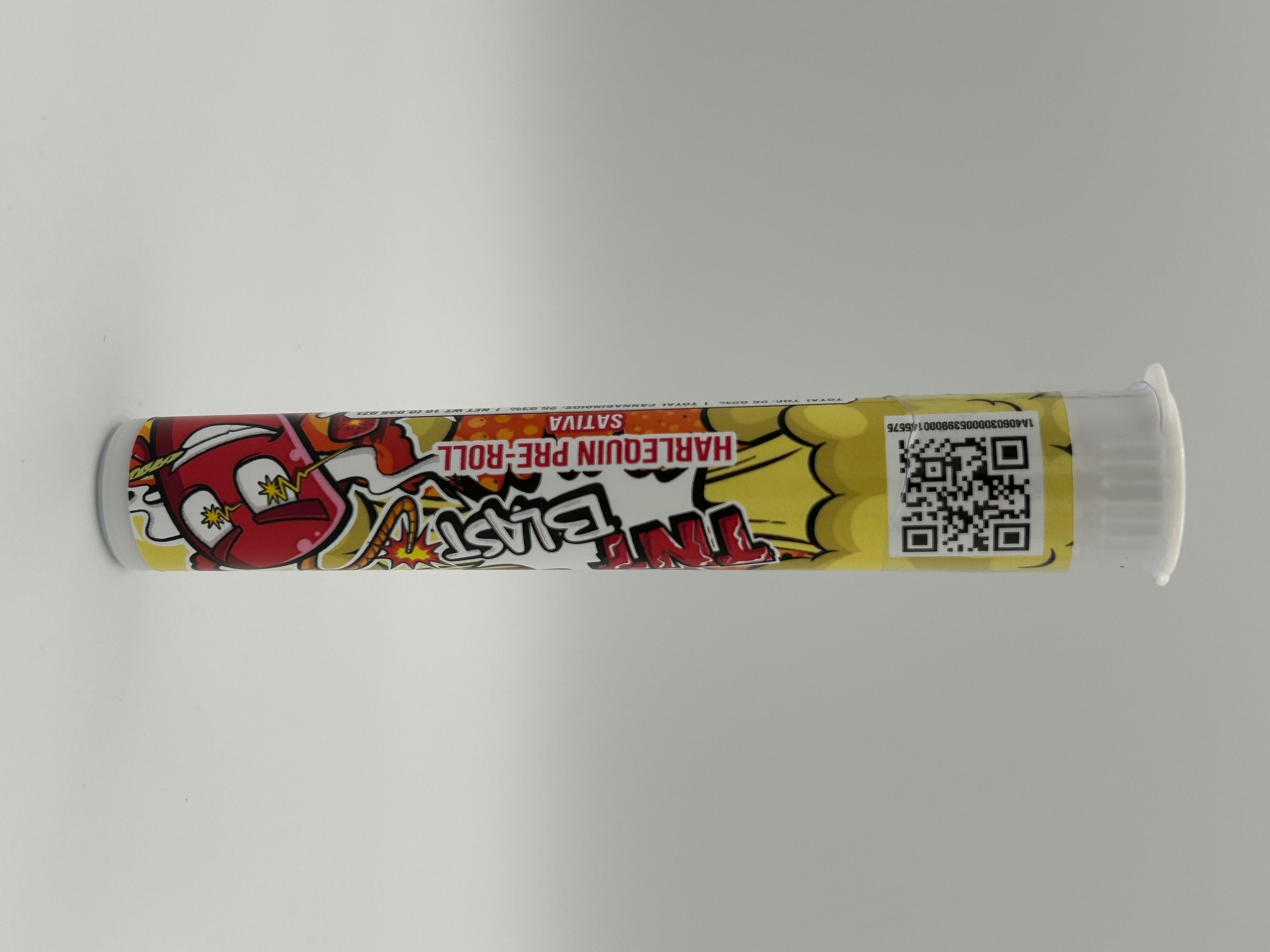 Photograph of product: TNT Blast Harlequin Oui'd Preroll 1g