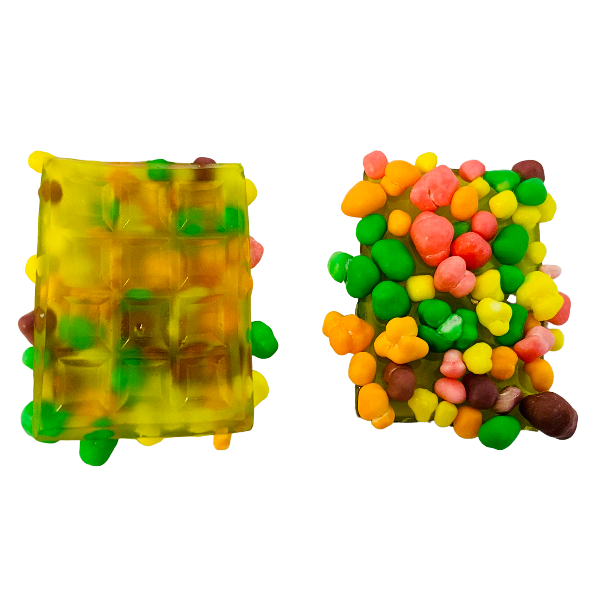 Photograph of product: Green Apple Rainbow Geek Bomb Gummy (Chomp'd)