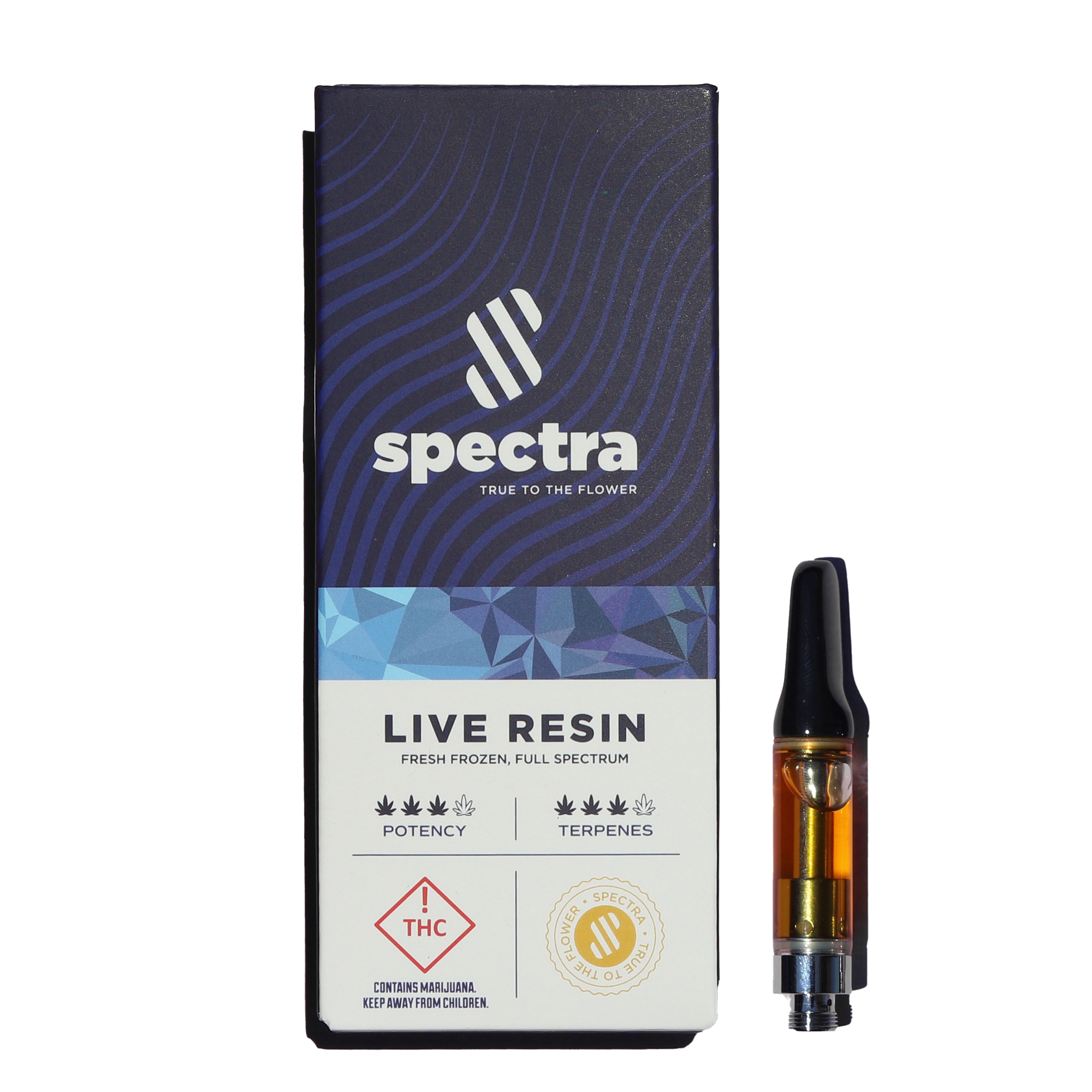 Photograph of product: REC: Spectra Mimosa Live Resin 510 Cartridge