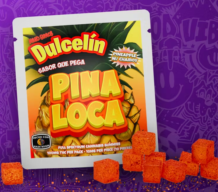 Photograph of product: Head Space - Dulcelin - 100mg au chocolat Rosin Gummies - Pina Loca (H)