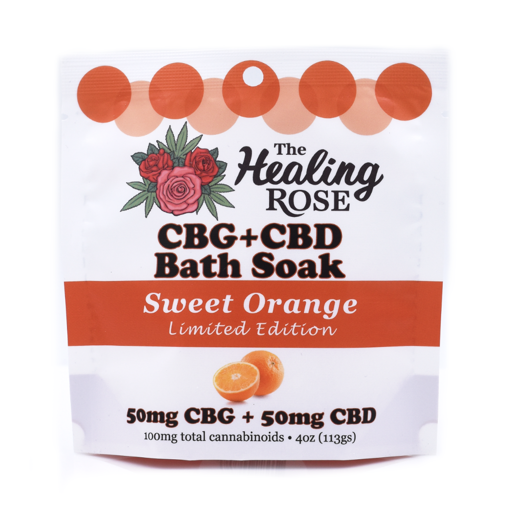 Photograph of product: Sweet Orange CBG:CBD Bath Soak | 4oz
