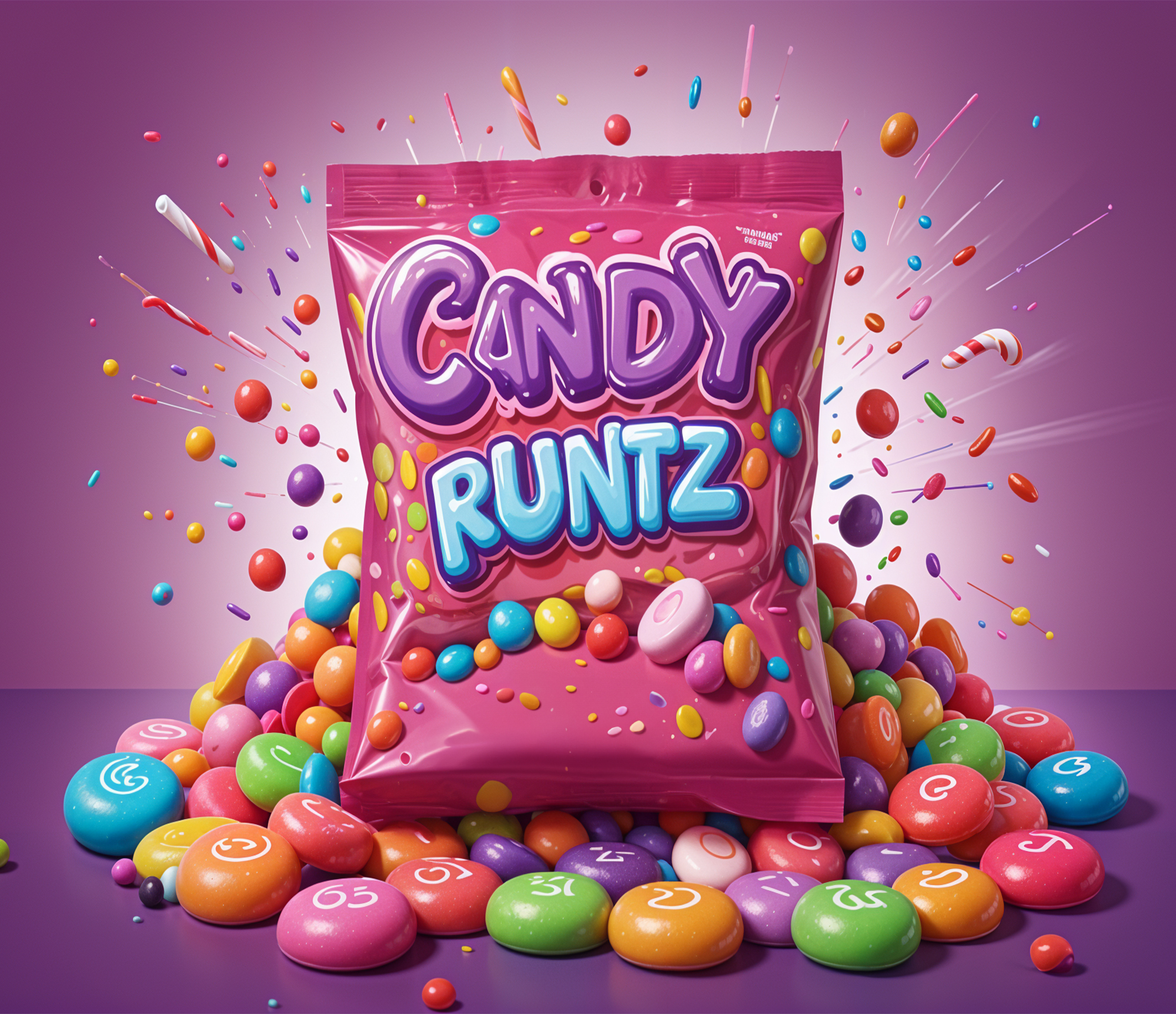 Photograph of product: DELI - Zooties - Candy Runtz TH-ouiA Snowballs - 28g