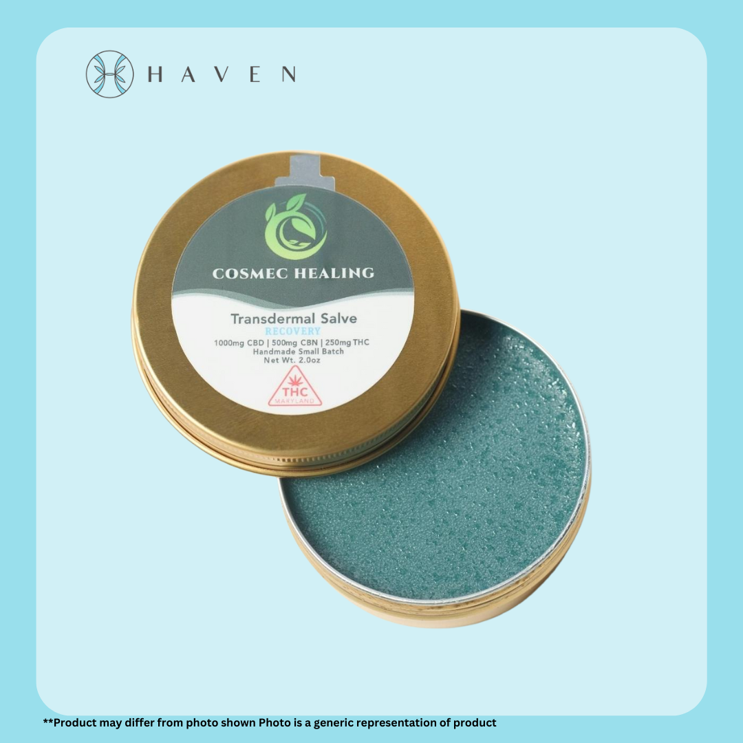 Photograph of Product: 250mg Recovery Salve (1:2:4 THC:CBN:CBD) | Cosmec