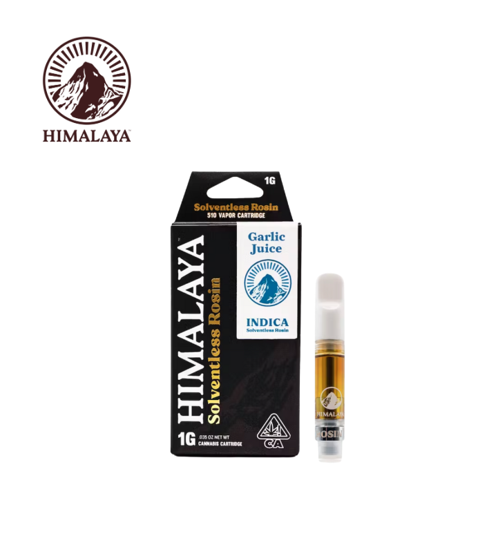 Photograph of product: GARLIC JUICE 1G SOLVENTLESS ROSIN CARTRIDGE