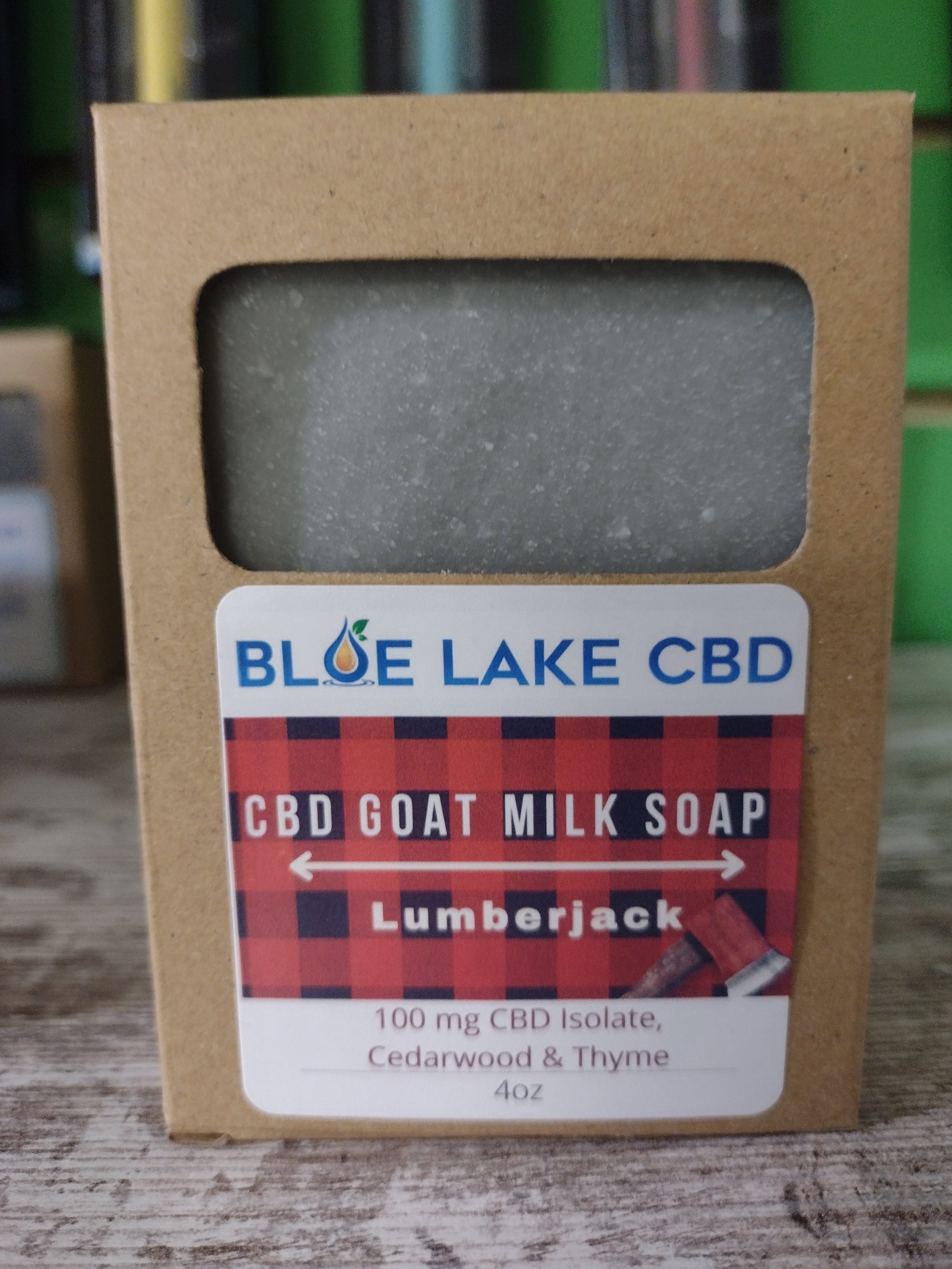 Photograph of product: CBD Goat Milk Soap 4oz - Lumber Jack/Blue Lake CBD
