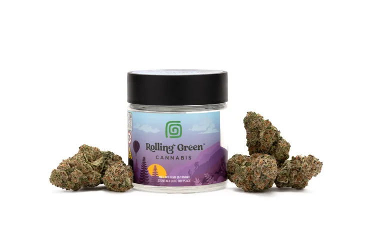 Photograph of product: Rolling Green | Pink Certz | Flower - 3.5g