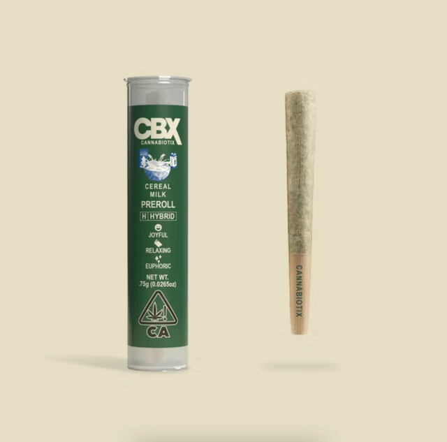 Photograph of product: CBX Cereal Milk - .75g - Pre-Roll - 