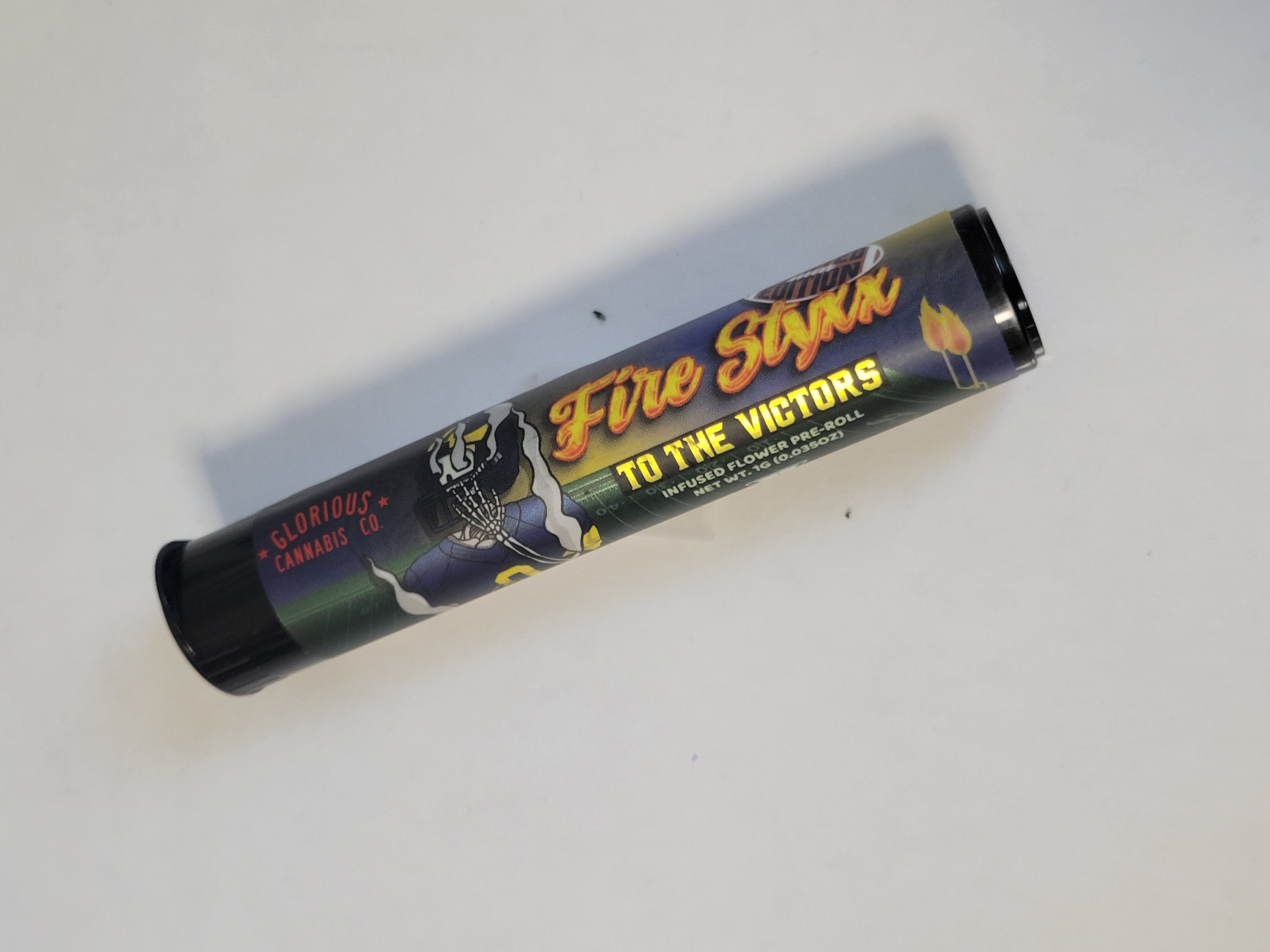 Photograph of product: Fire Styxx Infused Pre-Roll To The Victors