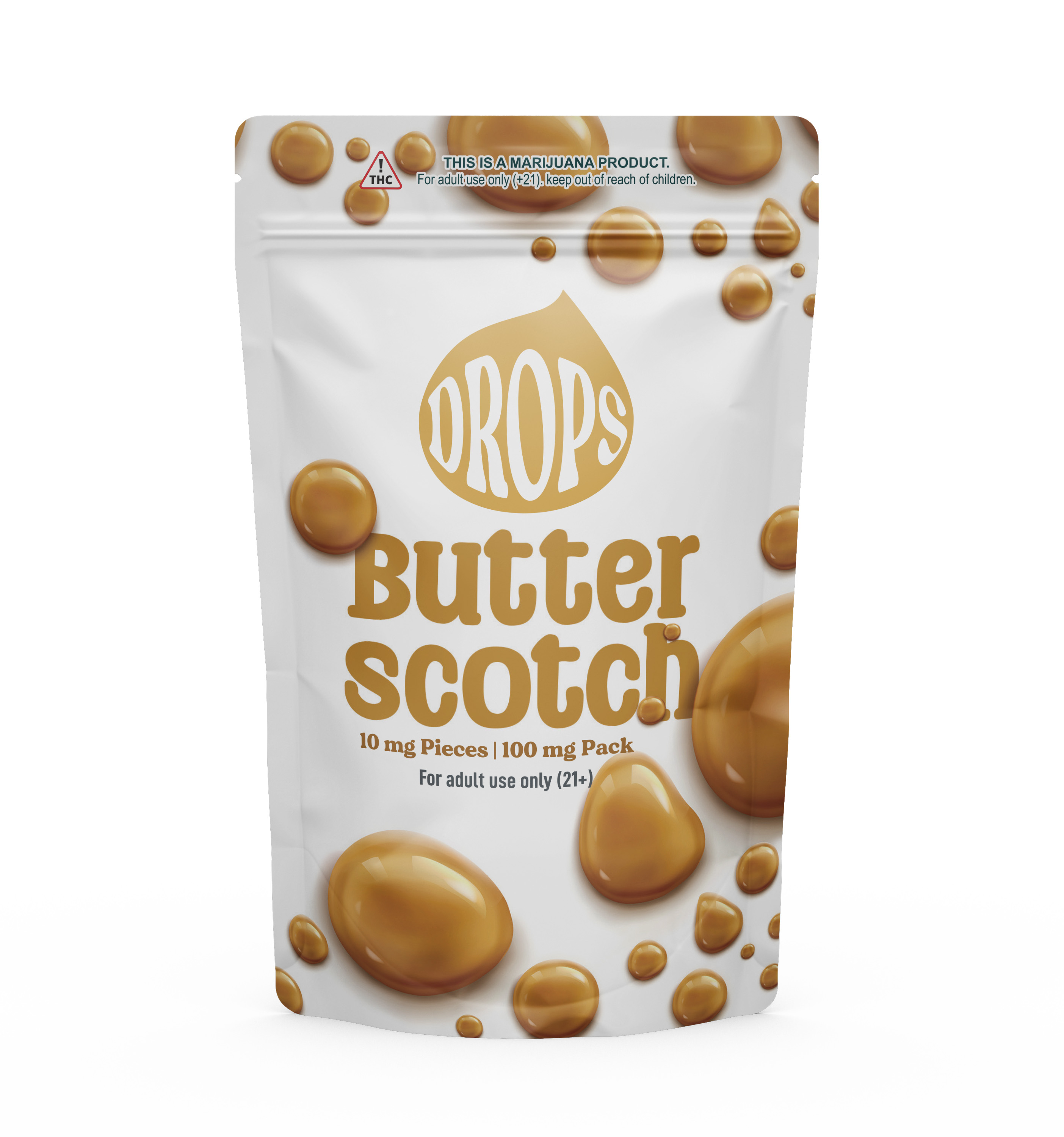 Photograph of product: Drops | Butterscotch | 100mg [#184]