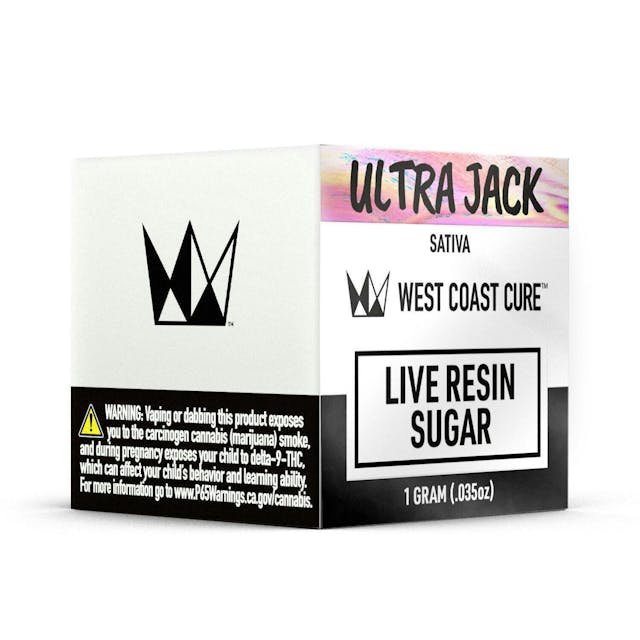 Photograph of product: Ultra Jack | Live Resin Sugar 1g | West Coast Cure - 