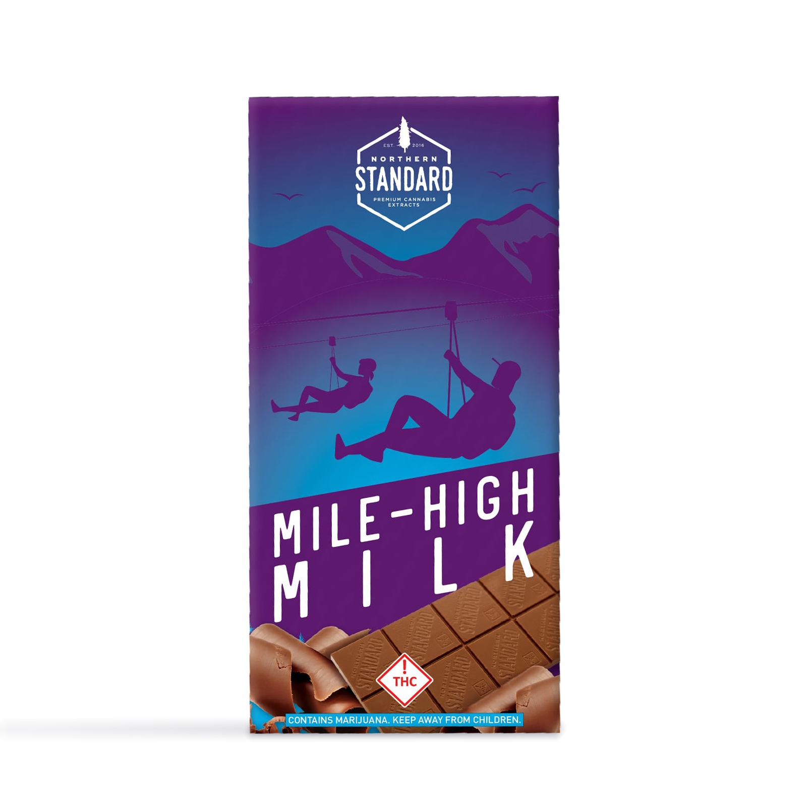 Photograph of product: Mile-High Milk Chocolate Bar