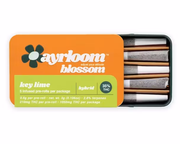 Photograph of product: Key Lime Hybrid | Infused Pre-Roll Pack [5-Pack x