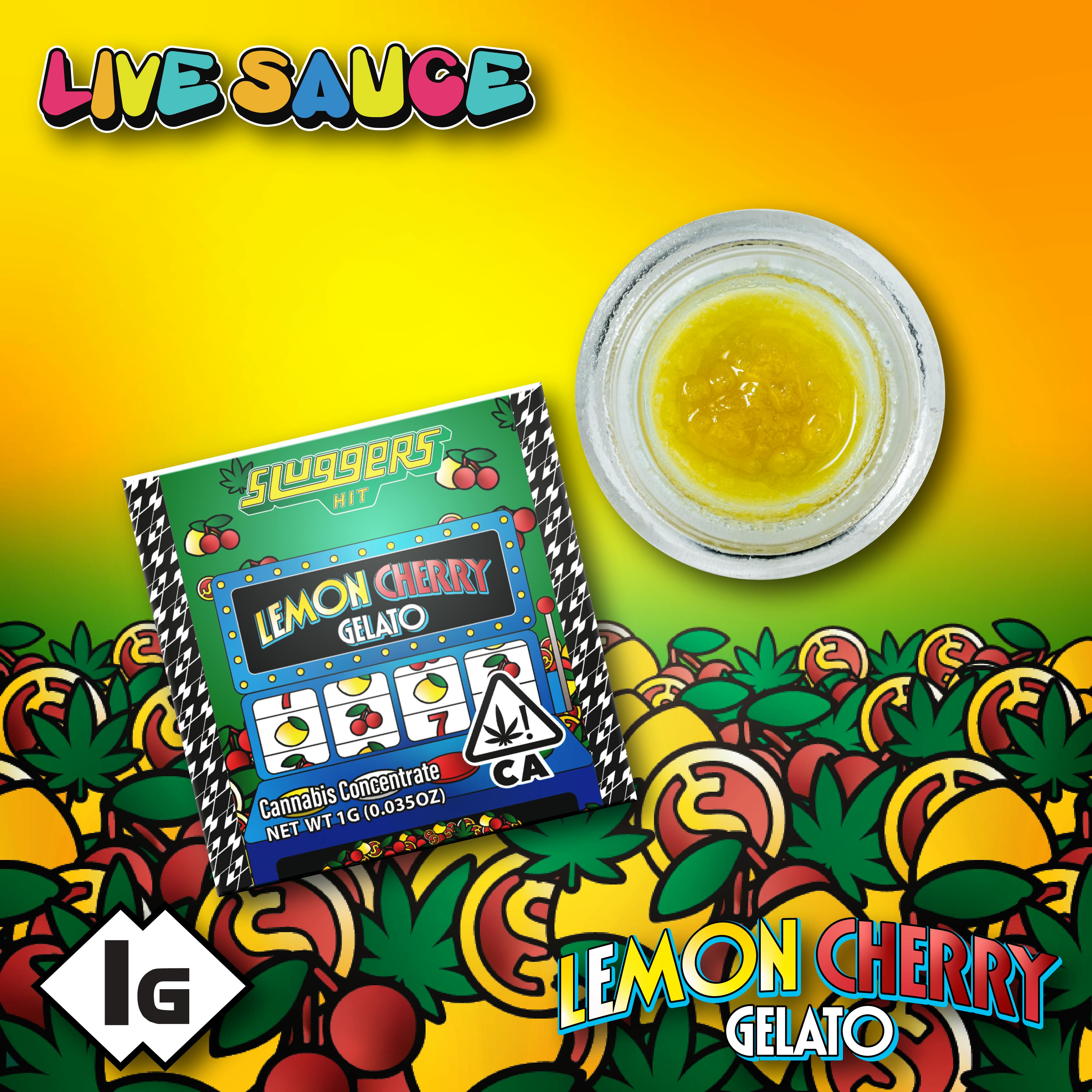 Photograph of product: Sluggers | Lemon Cherry Gelato Sauce | 1g
