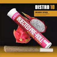 Photograph of product: DISTRO 10 | DRAGON SPARK - INFUSED PRE ROLL