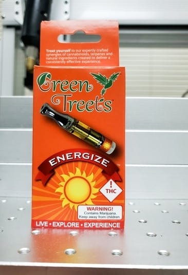 Photograph of product: Green Treets Sour Pebbles Energize Cartridge 1g