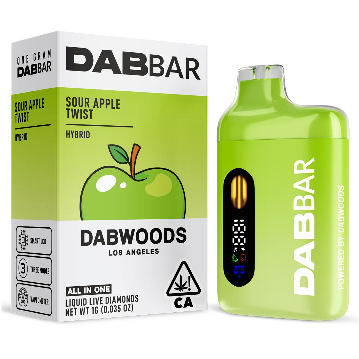 Photograph of product: DABBAR - SOUR APPLE TWIST - 2.0 LIQUID DIAMOND - HYBRID