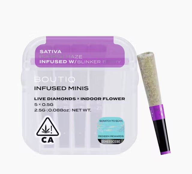 Photograph of product: Purple Haze - Blinker Berry Diamond Infused 5pk - 