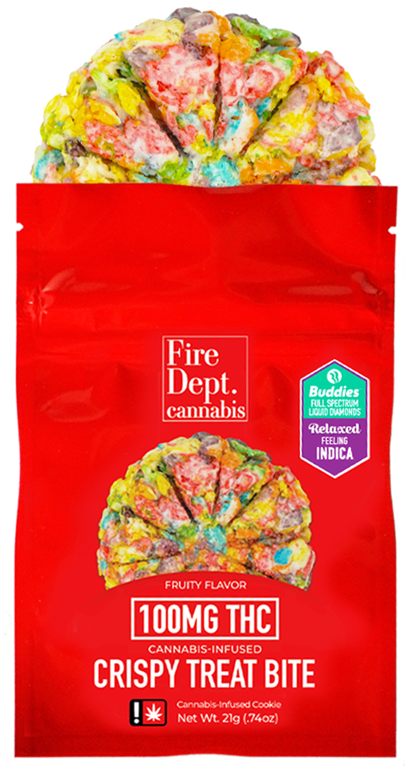Photograph of product: FIRE DEPT | FRUITY CRISPY TREAT BITE | Oui'd