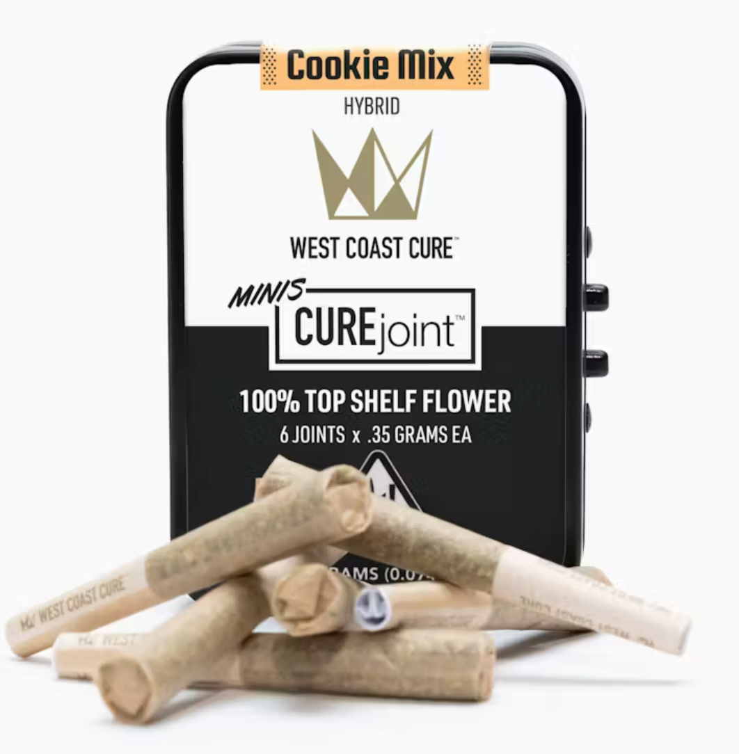 Photograph of product: COOKIE MIX 2.1G MINI CUREJOINT 6 PACK PREROLLS