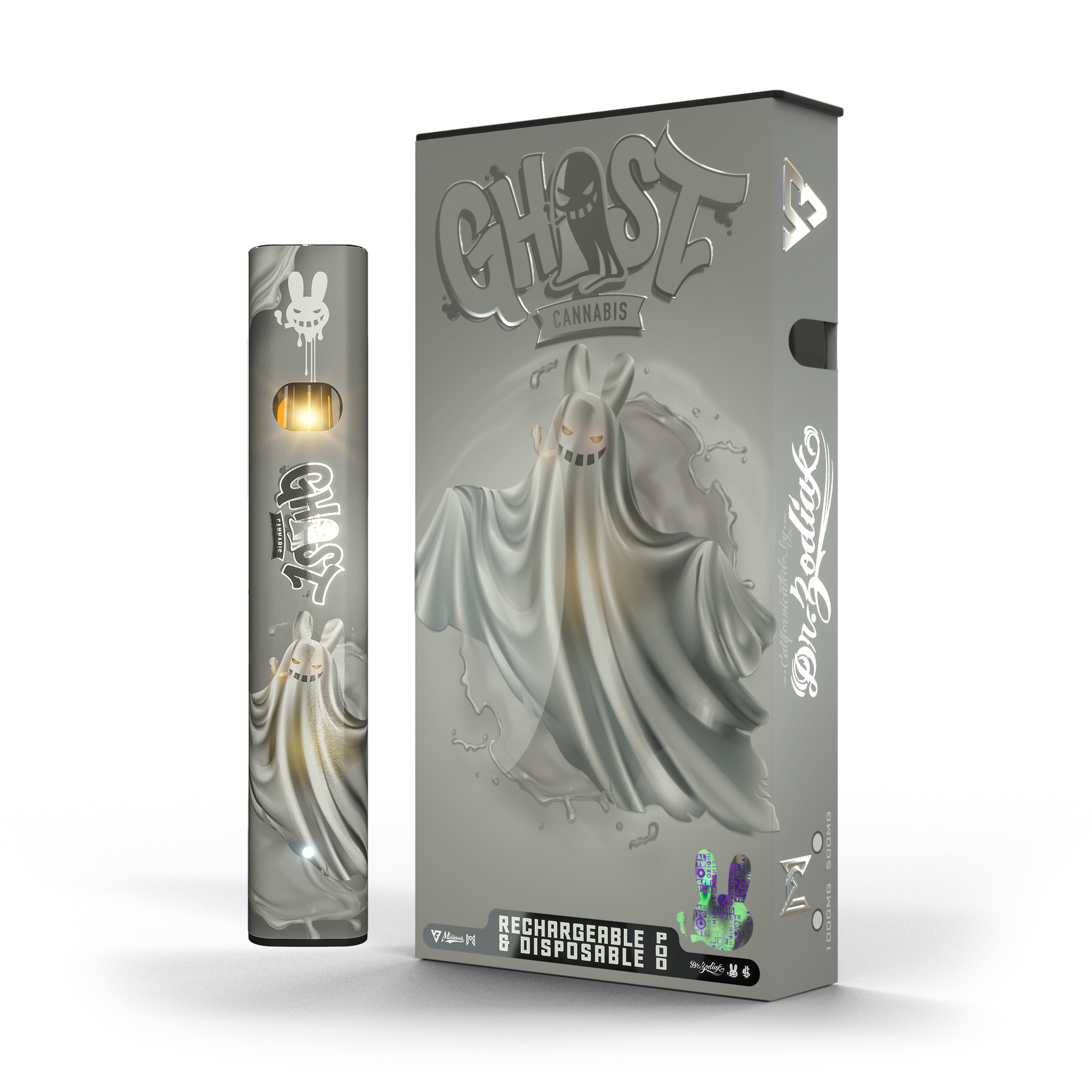 Photograph of product: Dr. Zodiak's Moonrock Astro Pod - Ghost OG