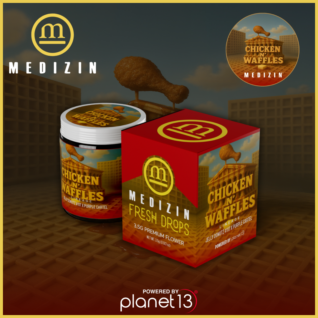 Photograph of product: Medizin FRESH Chicken N' Waffles 3.5g Prepack
