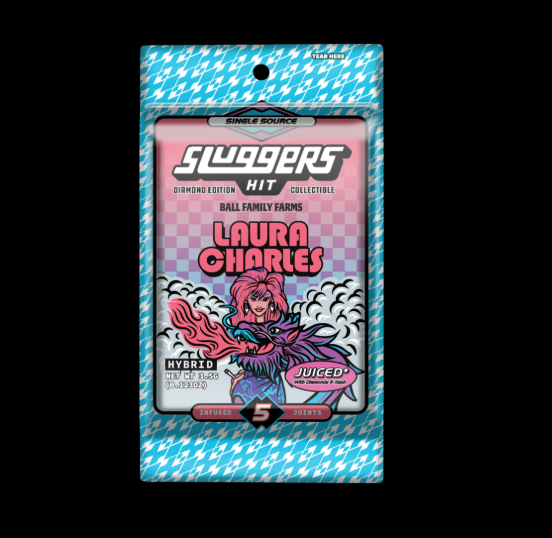 Photograph of product: Sluggers Hit Laura Charles Infused Preroll 5pk 3.5g
