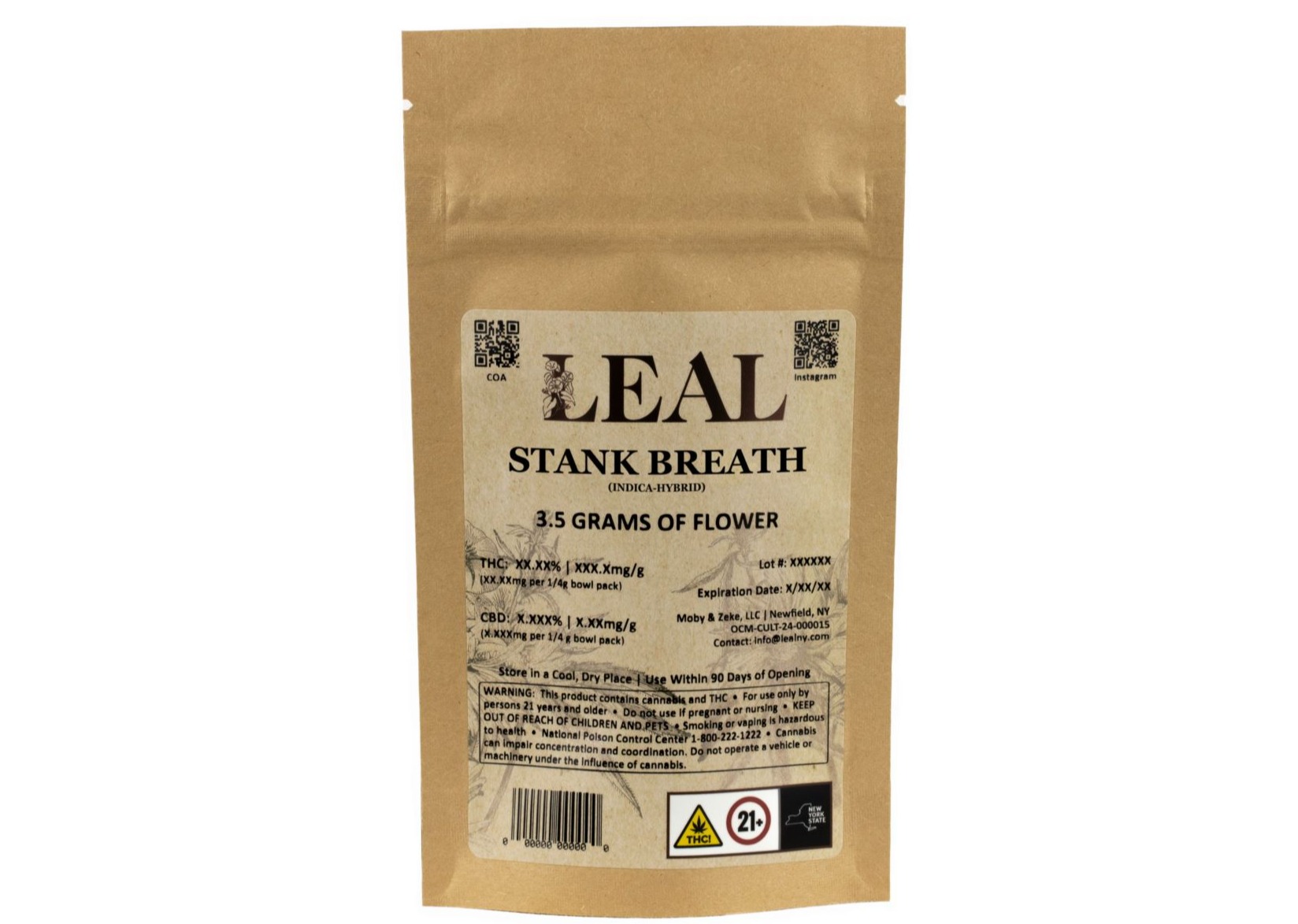 Photograph of product: Leal | Stank Breath | Flower - 3.5g
