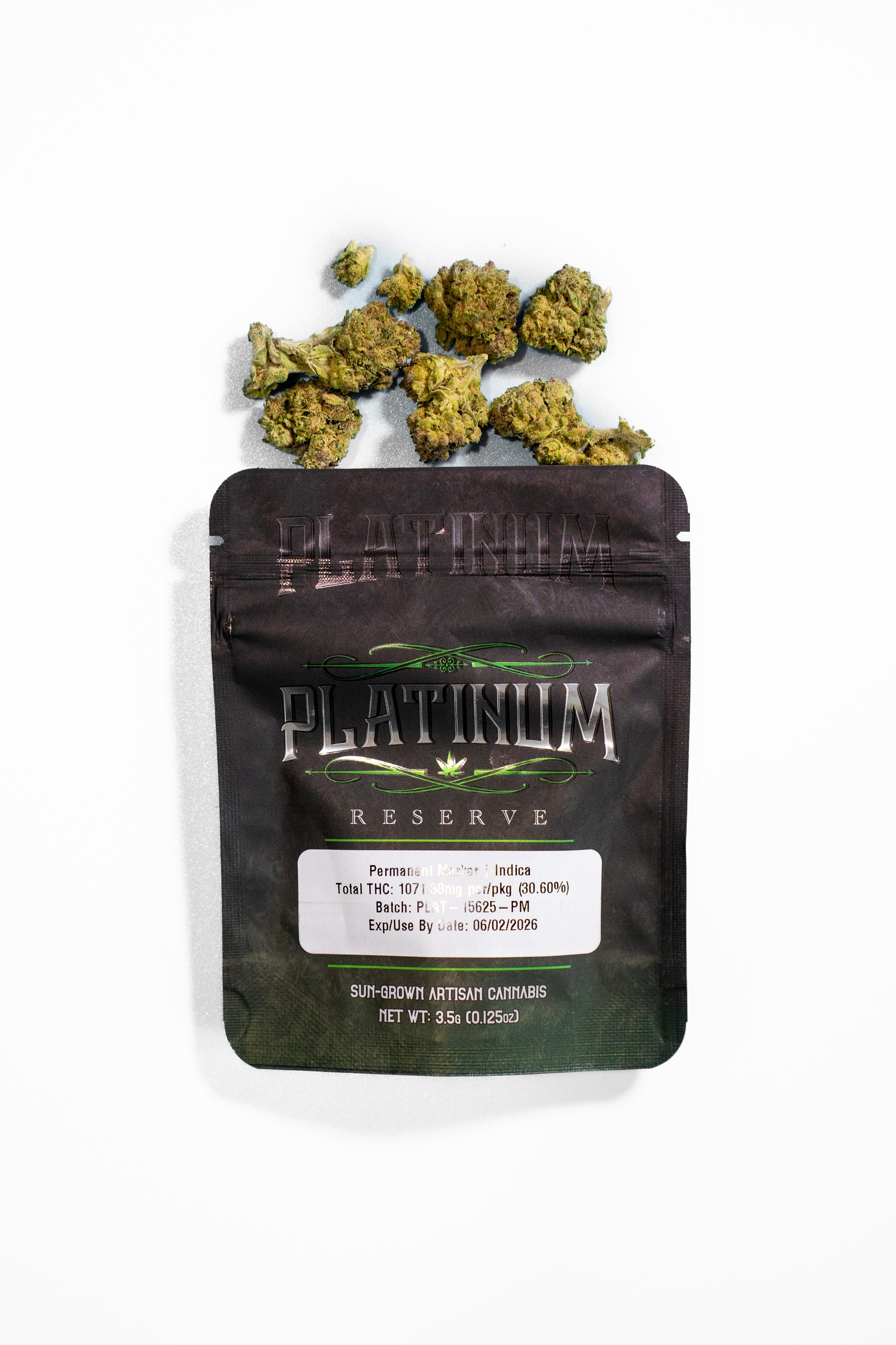 Photograph of product: Platinum Reserve | Permanent Marker | Flower - 3.5g