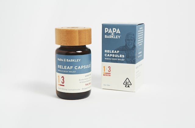 Photograph of product: 1:3 CBD:TH-oui Releaf Capsules - 30 Caps