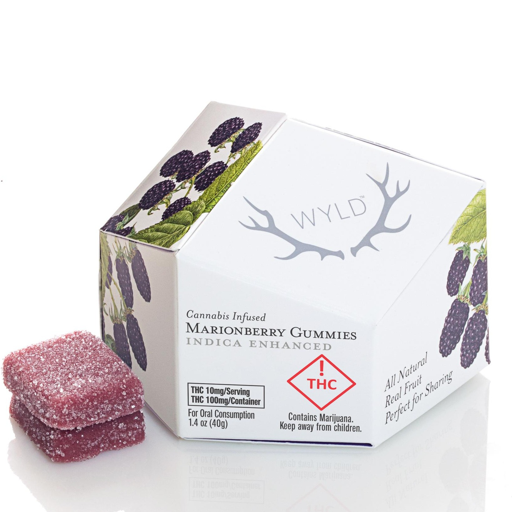 Photograph of product: Marionberry (I) - 100mg Gummies - WYLD