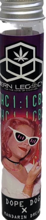 Photograph of product: Dope Dog x M. Dream Pre-Roll 1:1 TH-oui:CBD | Bern Legacy