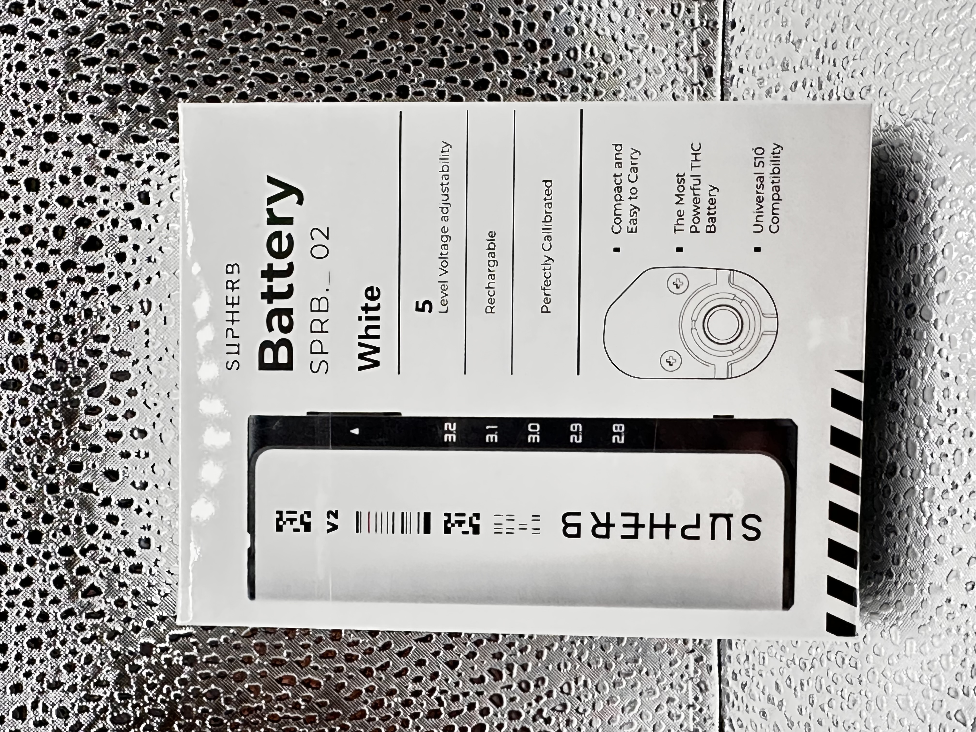 Photograph of product: V2 Battery | White