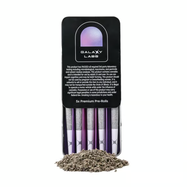 Photograph of product: Galaxy Labs Pre-Roll Cap Junky (H) 5pk