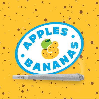 Photograph of product: Pre-Roll | Cookies | Apples and Bananas